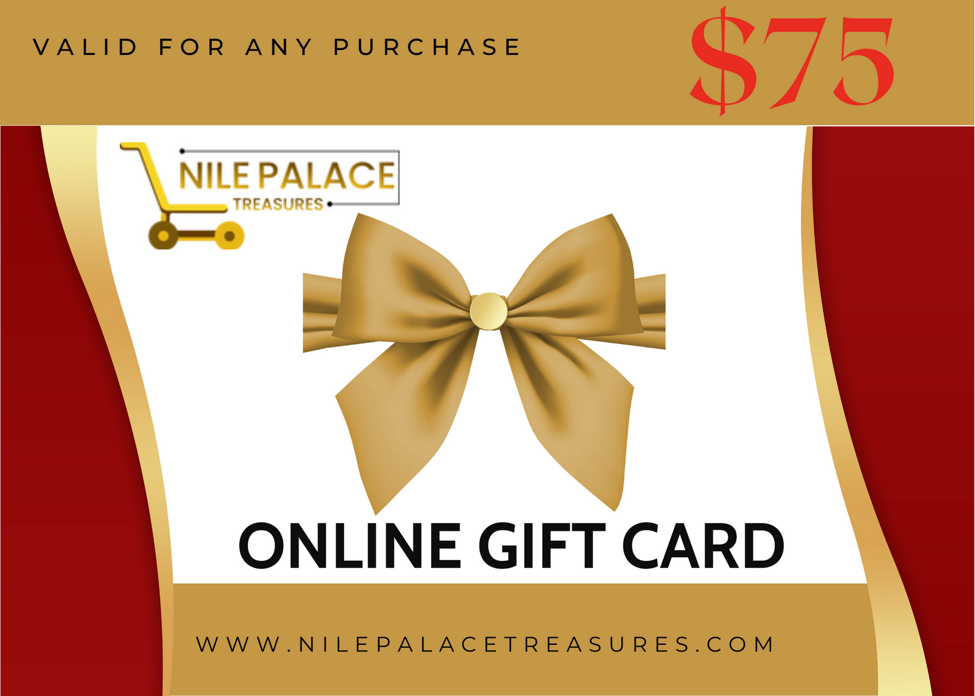 Nile Palace Treasures Gift Card - Nile Palace Treasures nile-palace-gift-card, Gift Cards