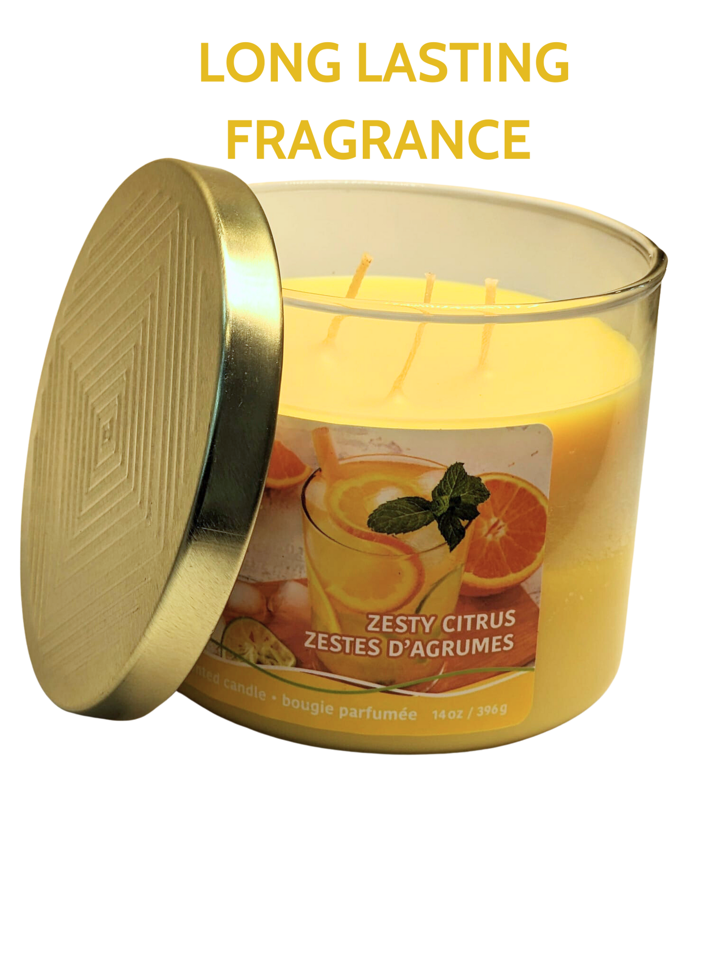 14 Oz Zesty Citrus 3-wick Scented Candle - Nile Palace Treasures 14-oz-zesty-citrus-3-wick-scented-candle, aroma therapy, home fragrance, Scented candles