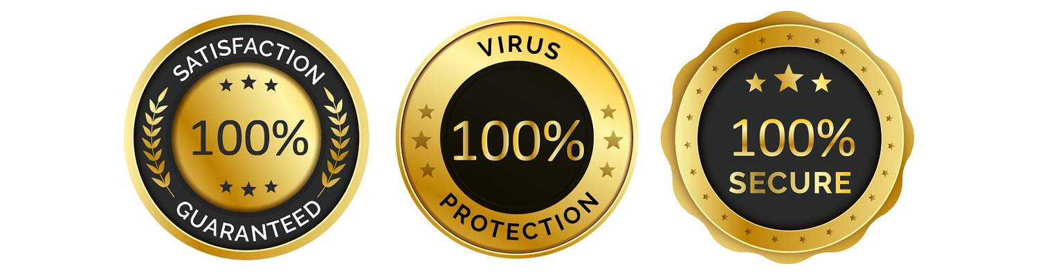 Buy with confidence.  100% satisfaction guarantee.  100% virus protection and 100% secrure and 