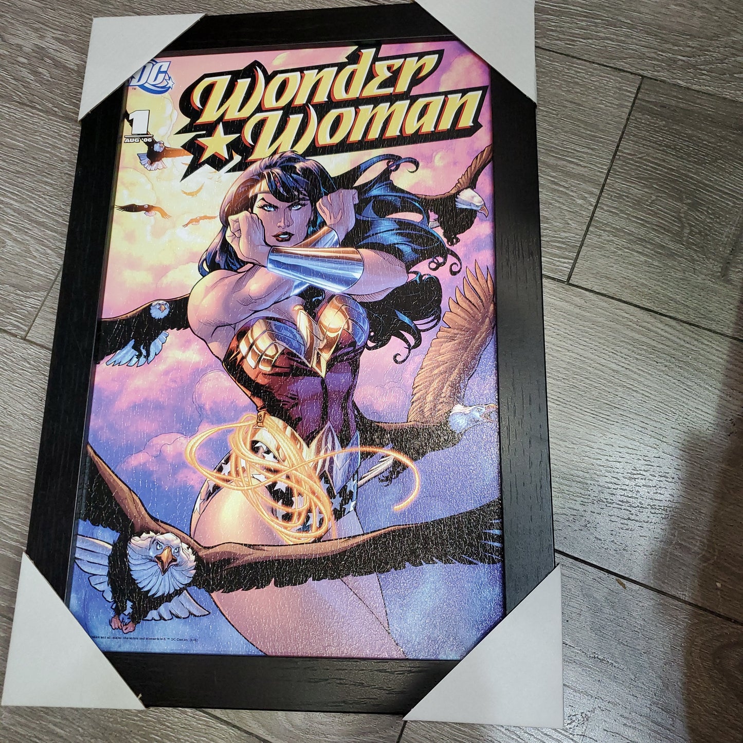 Wonder Woman, Picture Framed Graphic Art. - Nile Palace Treasures wonder-woman,