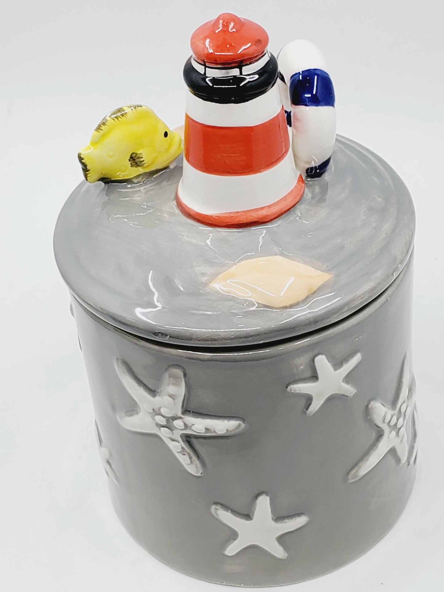 Ceramic Canister, Nautical Theme. - Nile Palace Treasures ceramic-canster,