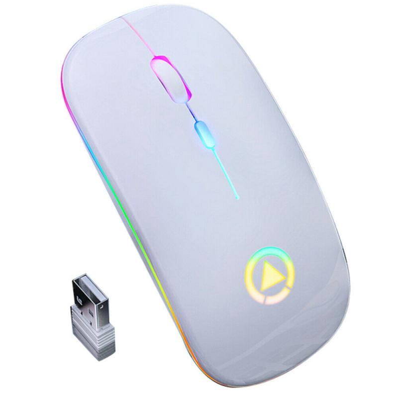 New Ultra-Thin Mini A2 Wireless Mouse - Nile Palace Treasures new-ultra-thin-mini-a2-wireless-mouse-silent-mute-rechargeable-led-colorful-lights-computer-mouse,