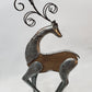 Wood and Metal Reindeer Stand - Nile Palace Treasures wood-and-metal-reindeer-stand, 