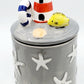 Ceramic Canister, Nautical Theme. - Nile Palace Treasures ceramic-canster, 