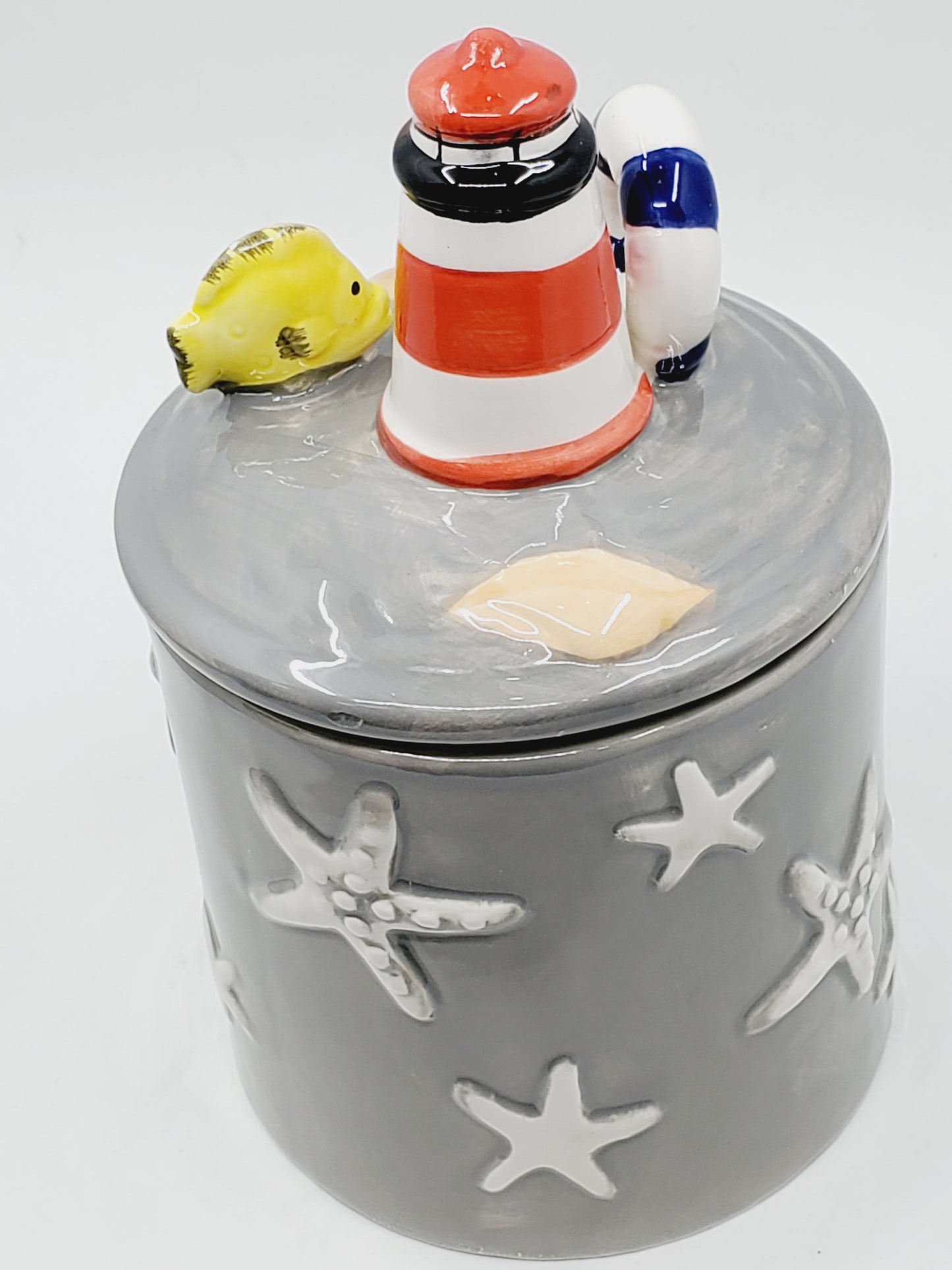 Ceramic Canister, Nautical Theme. - Nile Palace Treasures ceramic-canster, 