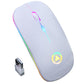 New Ultra-Thin Mini A2 Wireless Mouse - Nile Palace Treasures new-ultra-thin-mini-a2-wireless-mouse-silent-mute-rechargeable-led-colorful-lights-computer-mouse, 